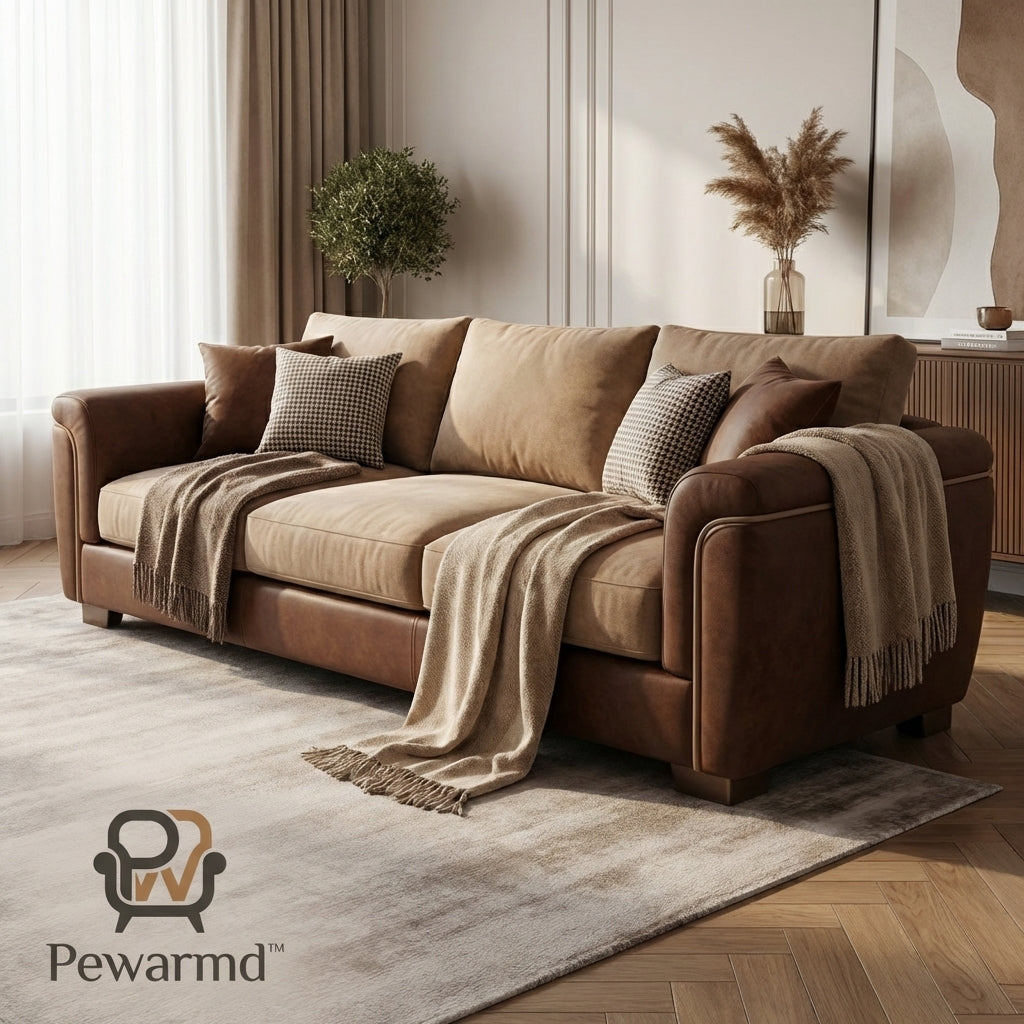 🛋️ Pewarmd™ AmberNest Luxe Sofa