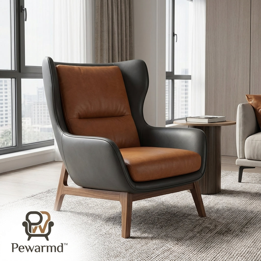 🪑 Pewarmd™ UrbanNest Dual-Tone Lounge Chair